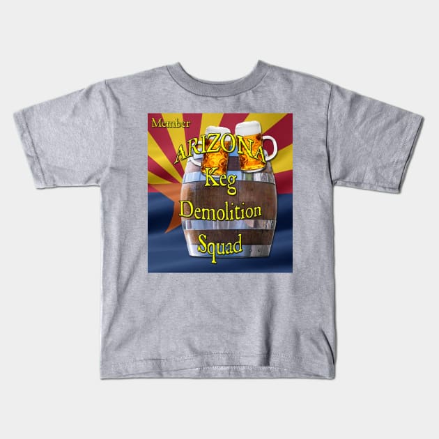 Arizona Keg Demolition Squad Kids T-Shirt by VoodooNite